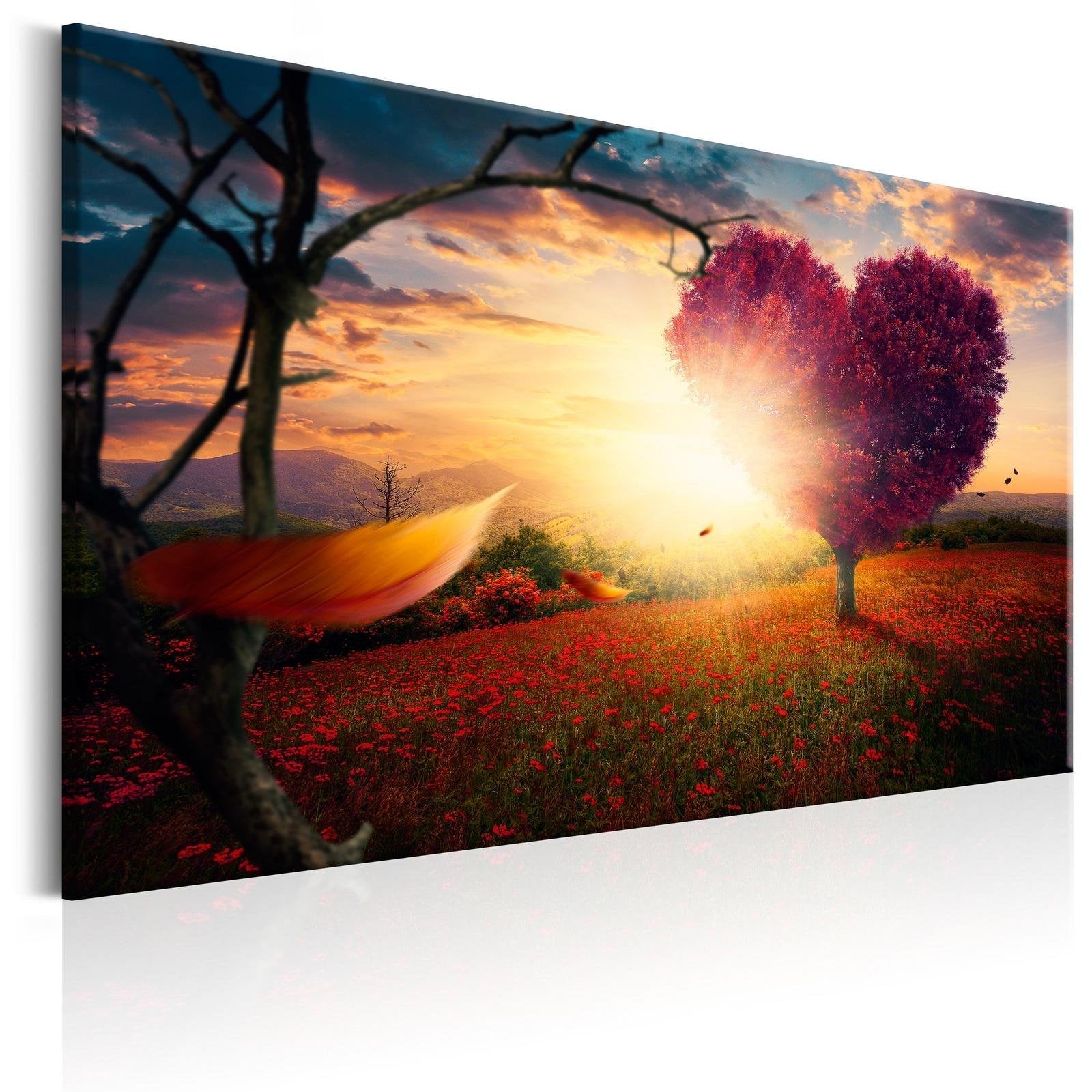 Stretched Canvas Landscape Art - Hills Of Love-Tiptophomedecor