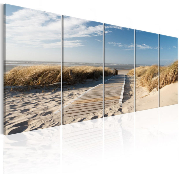 Stretched Canvas Landscape Art - Holiday At Sea-Tiptophomedecor