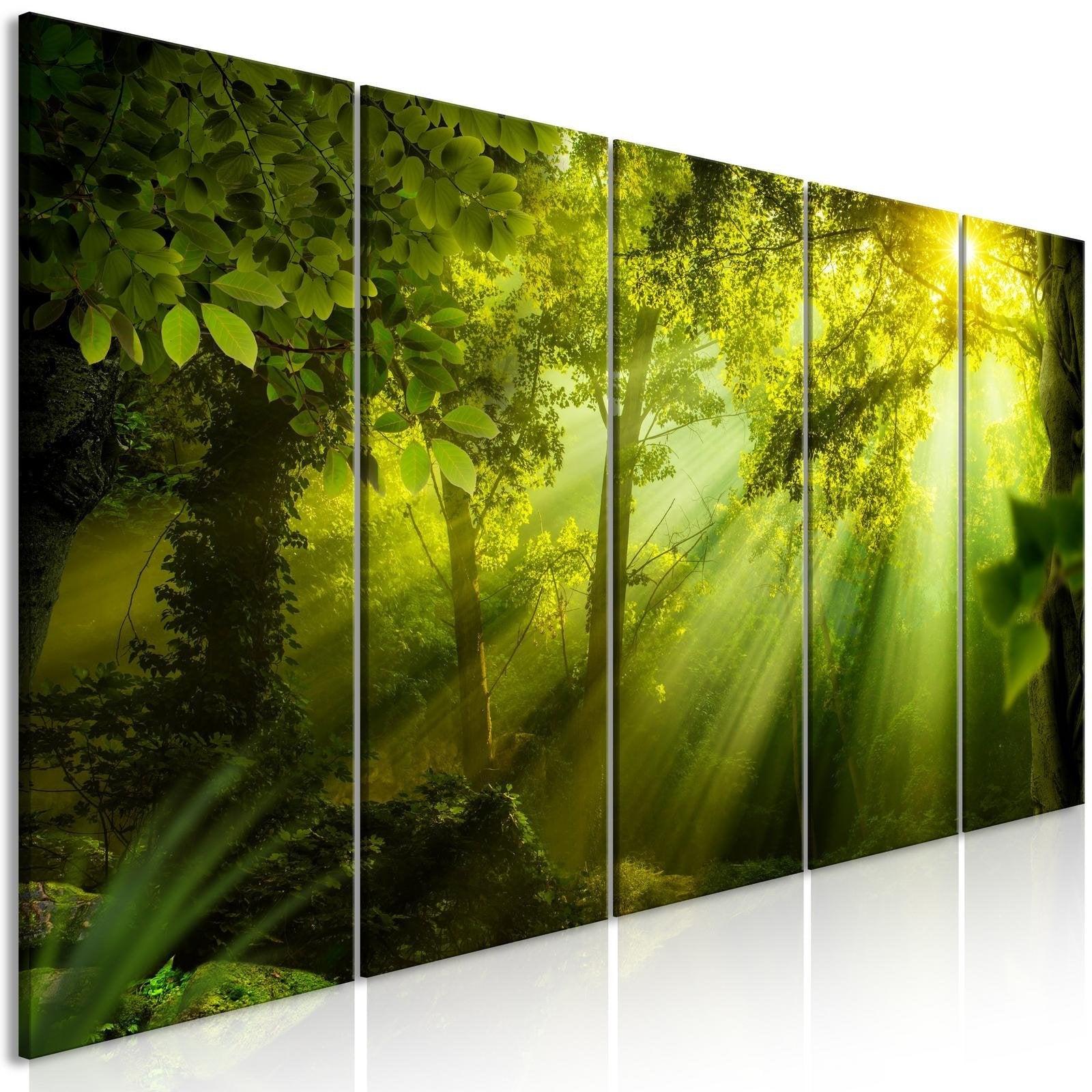 Stretched Canvas Landscape Art - In The Sunshine 5 Piece-Tiptophomedecor