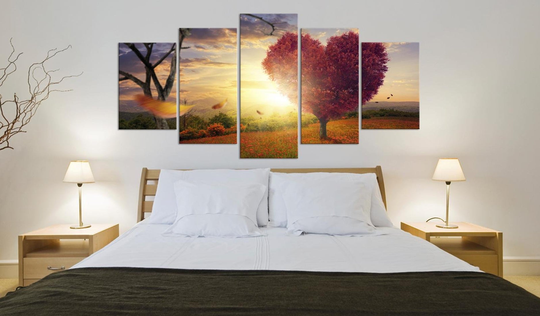 Stretched Canvas Landscape Art - Land Of Feelings-Tiptophomedecor