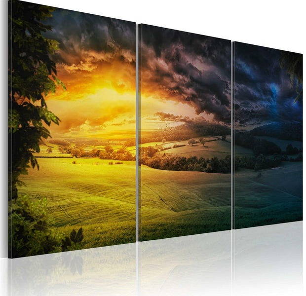Stretched Canvas Landscape Art - Land Of The Rising Sun-Tiptophomedecor
