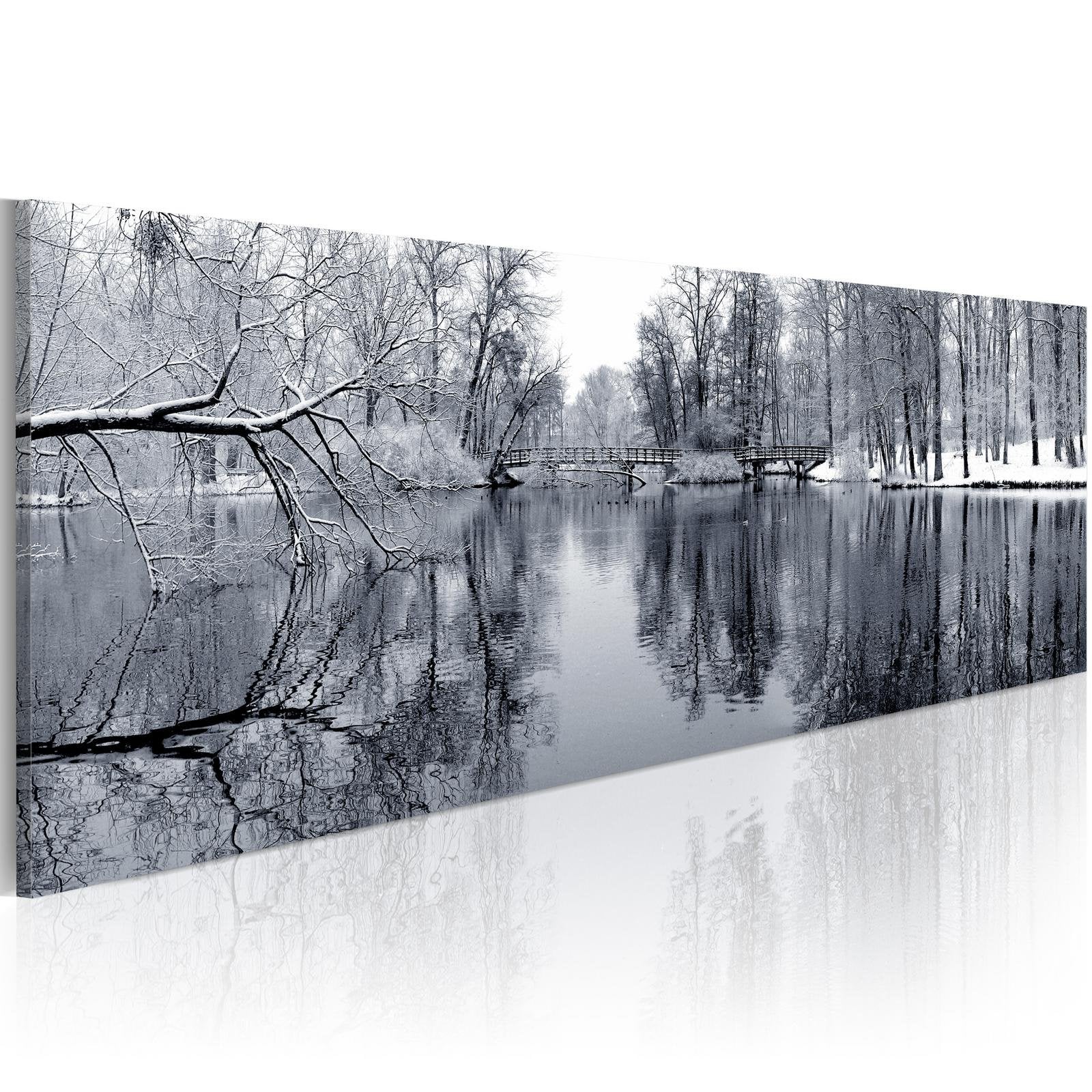 Stretched Canvas Landscape Art - Landscape: Winter-Tiptophomedecor