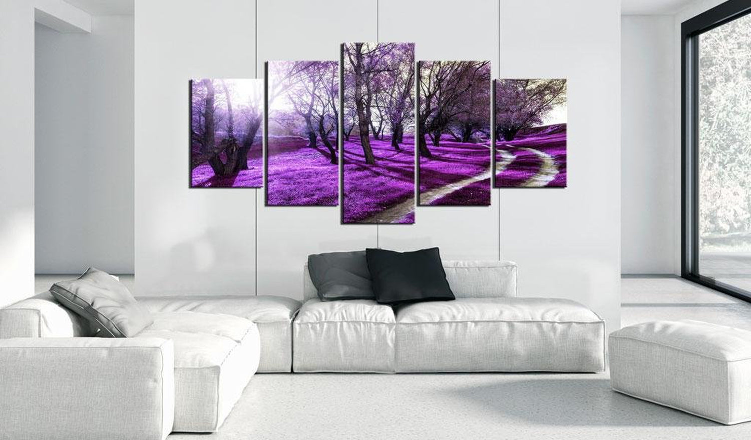 Stretched Canvas Landscape Art - Lavender Orchard-Tiptophomedecor