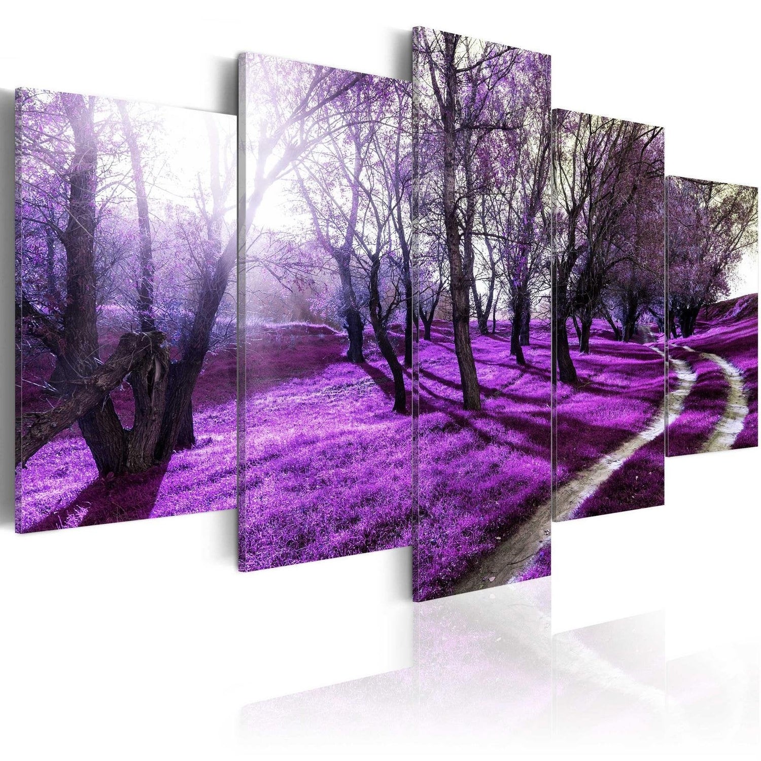 Stretched Canvas Landscape Art - Lavender Orchard-Tiptophomedecor