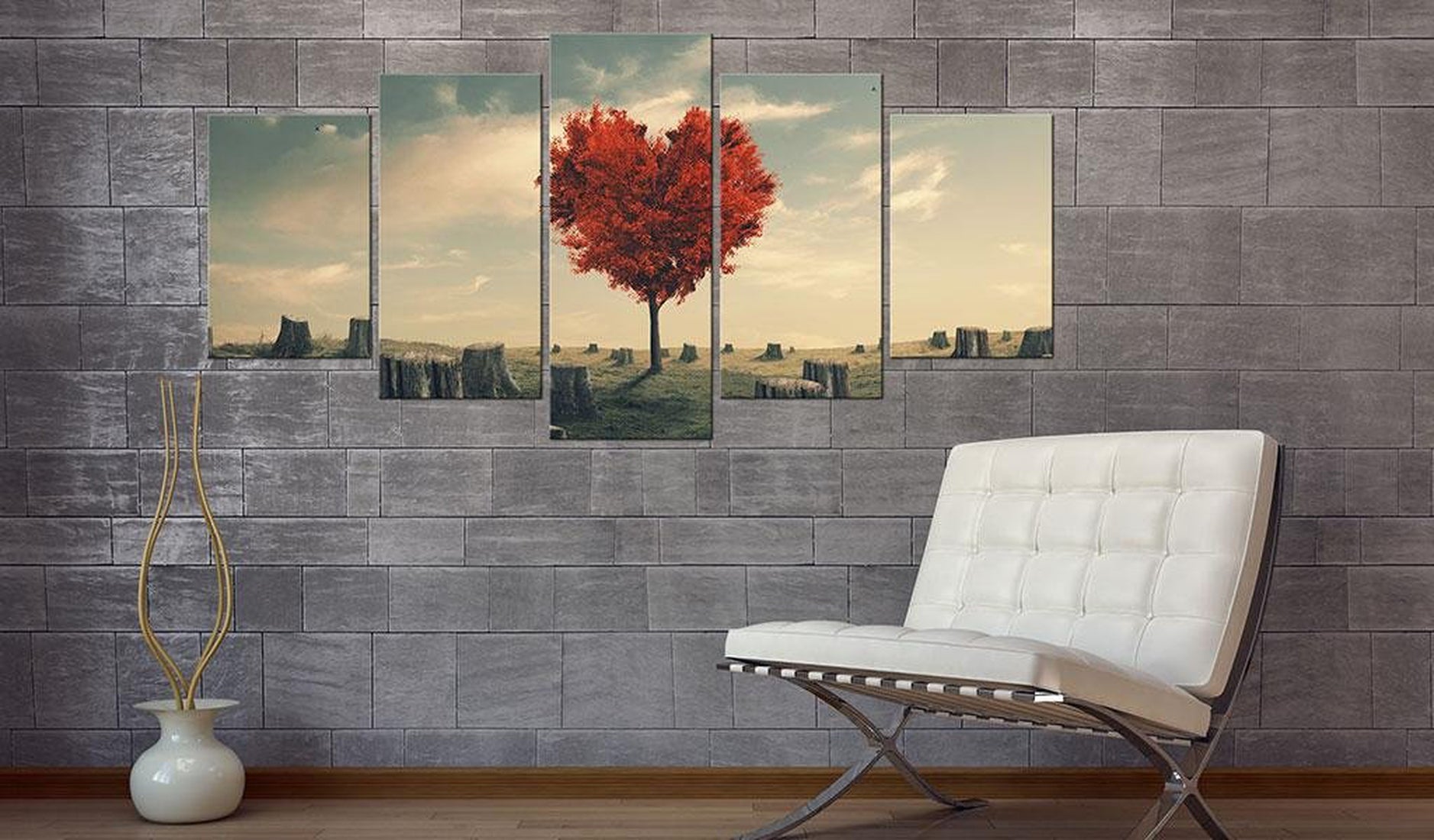 Stretched Canvas Landscape Art - Loneliness Tree-Tiptophomedecor