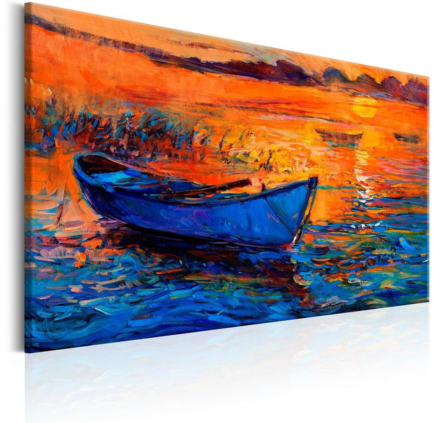 Stretched Canvas Landscape Art - Lonely Journey-Tiptophomedecor