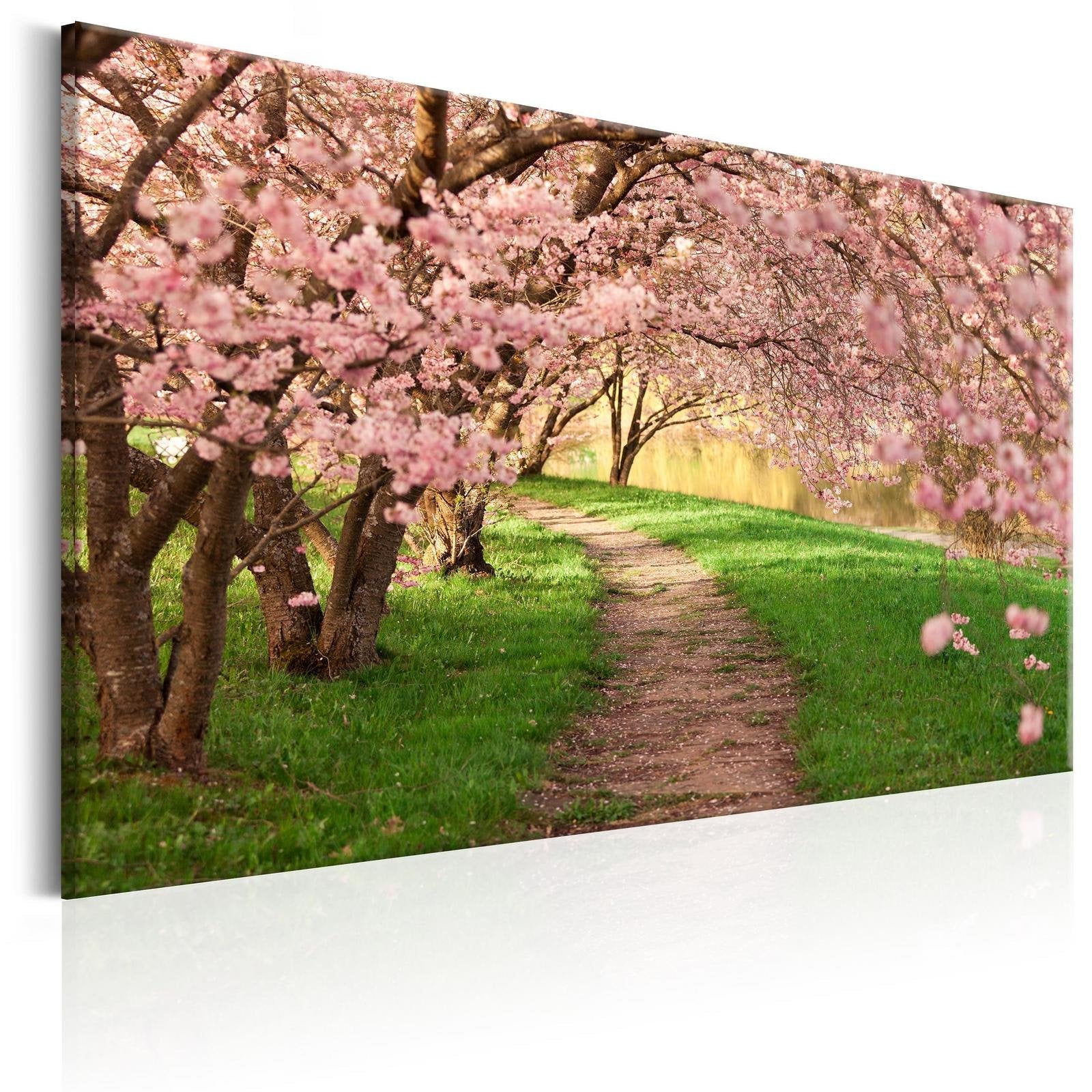 Stretched Canvas Landscape Art - Lovers Path-Tiptophomedecor