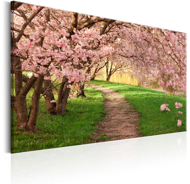 Stretched Canvas Landscape Art - Lovers Path-Tiptophomedecor