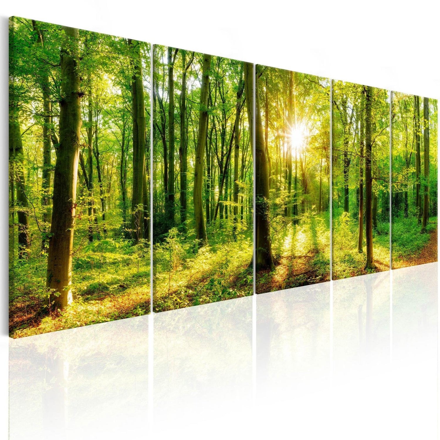 Stretched Canvas Landscape Art - Magic Forest-Tiptophomedecor