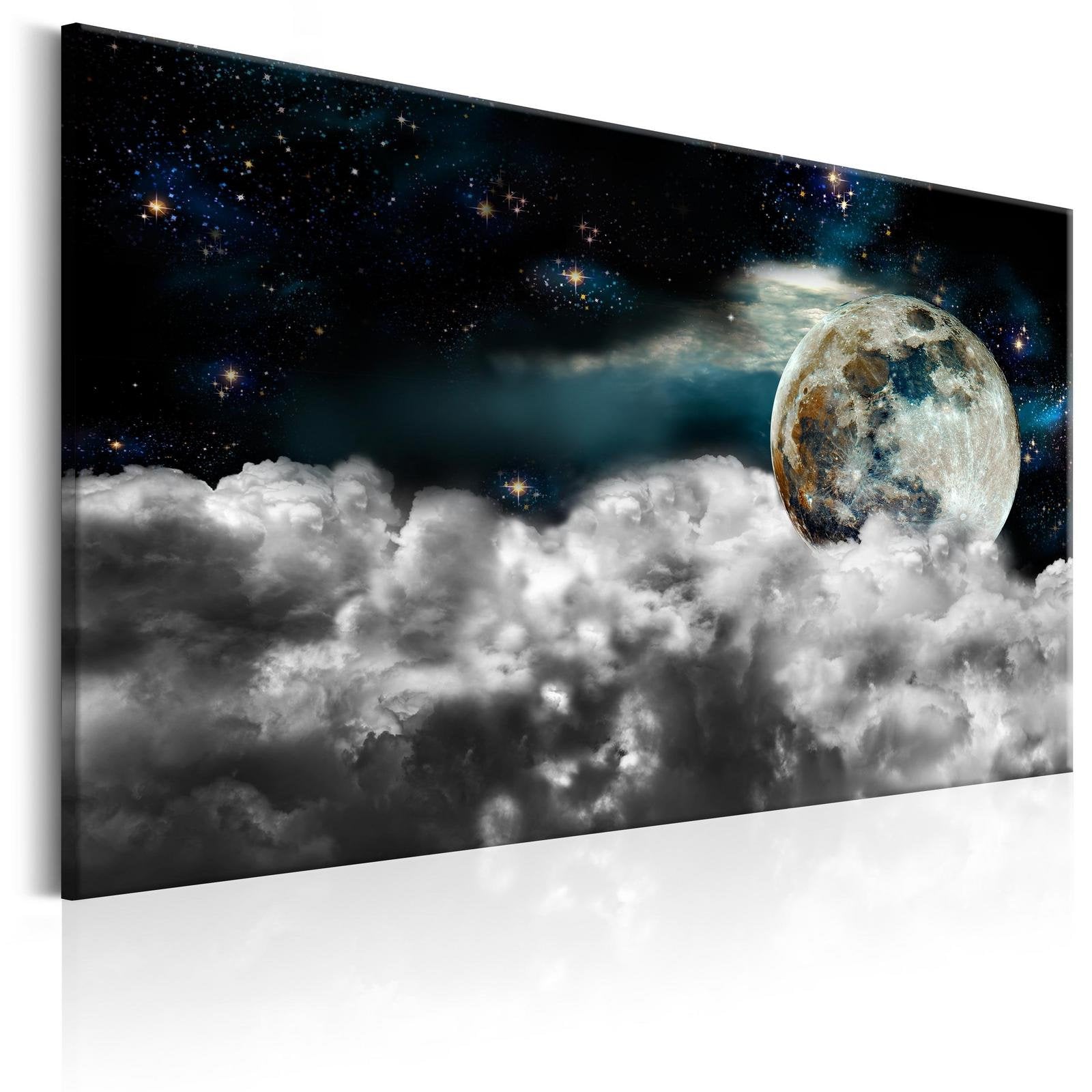 Stretched Canvas Landscape Art - Magic Night-Tiptophomedecor