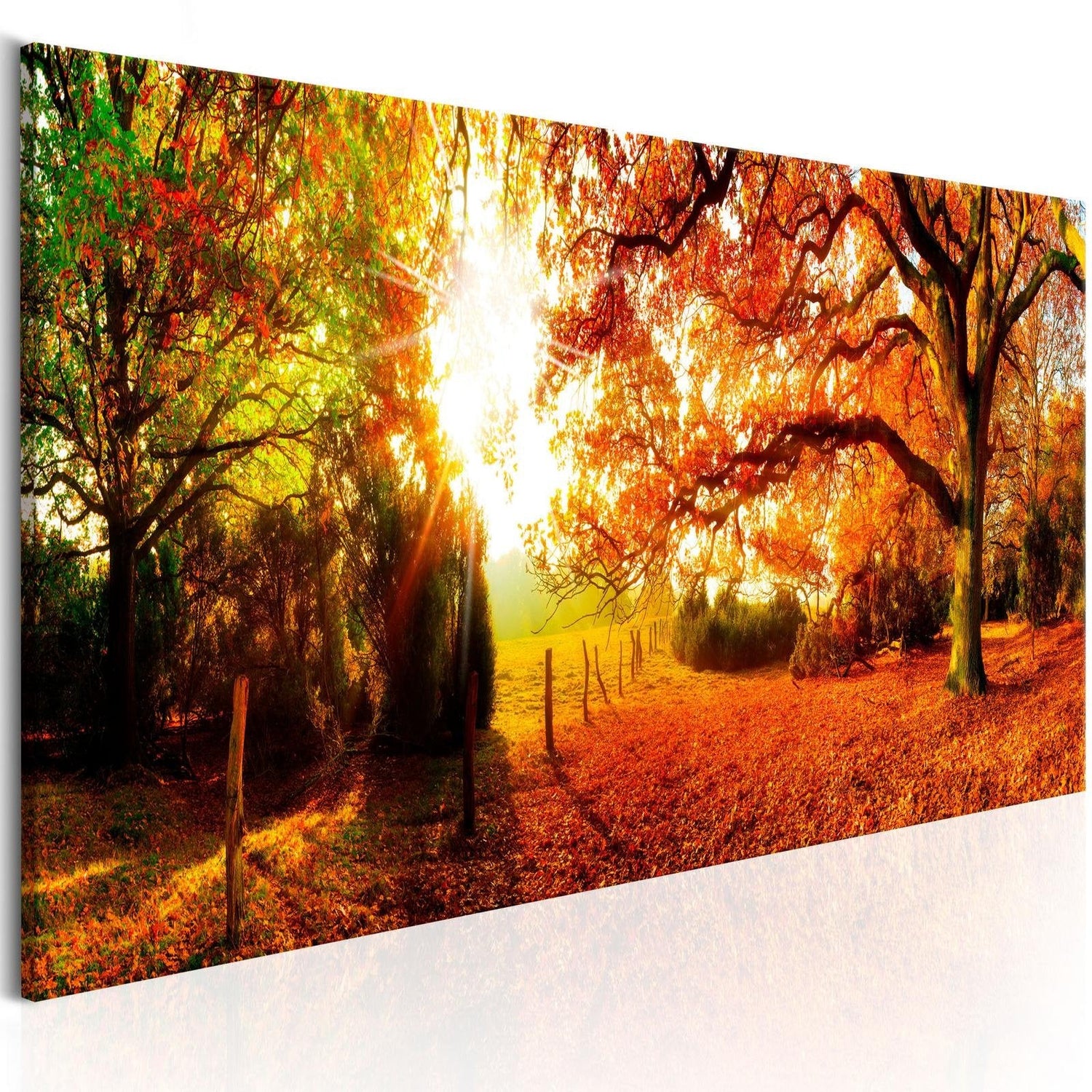 Stretched Canvas Landscape Art - Magic Of Autumn-Tiptophomedecor