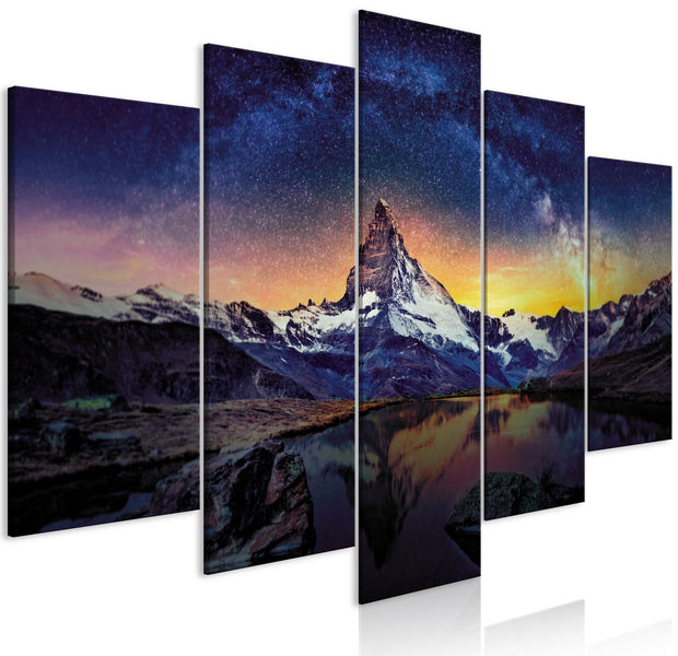 Stretched Canvas Landscape Art - Matterhorn Wide-Tiptophomedecor