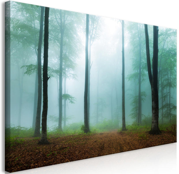 Stretched Canvas Landscape Art - Misty Morning Wide-Tiptophomedecor