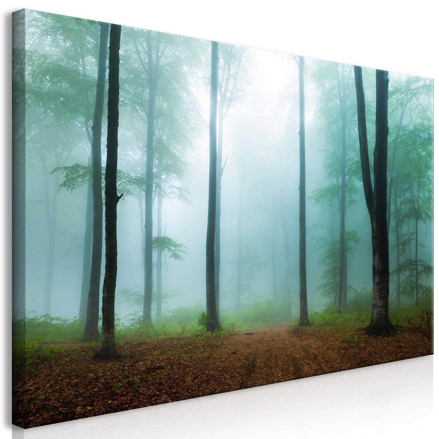 Stretched Canvas Landscape Art - Misty Morning Wide-Tiptophomedecor