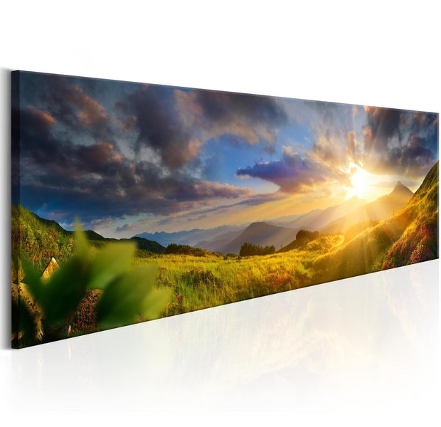 Stretched Canvas Landscape Art - Morning Enchantment-Tiptophomedecor