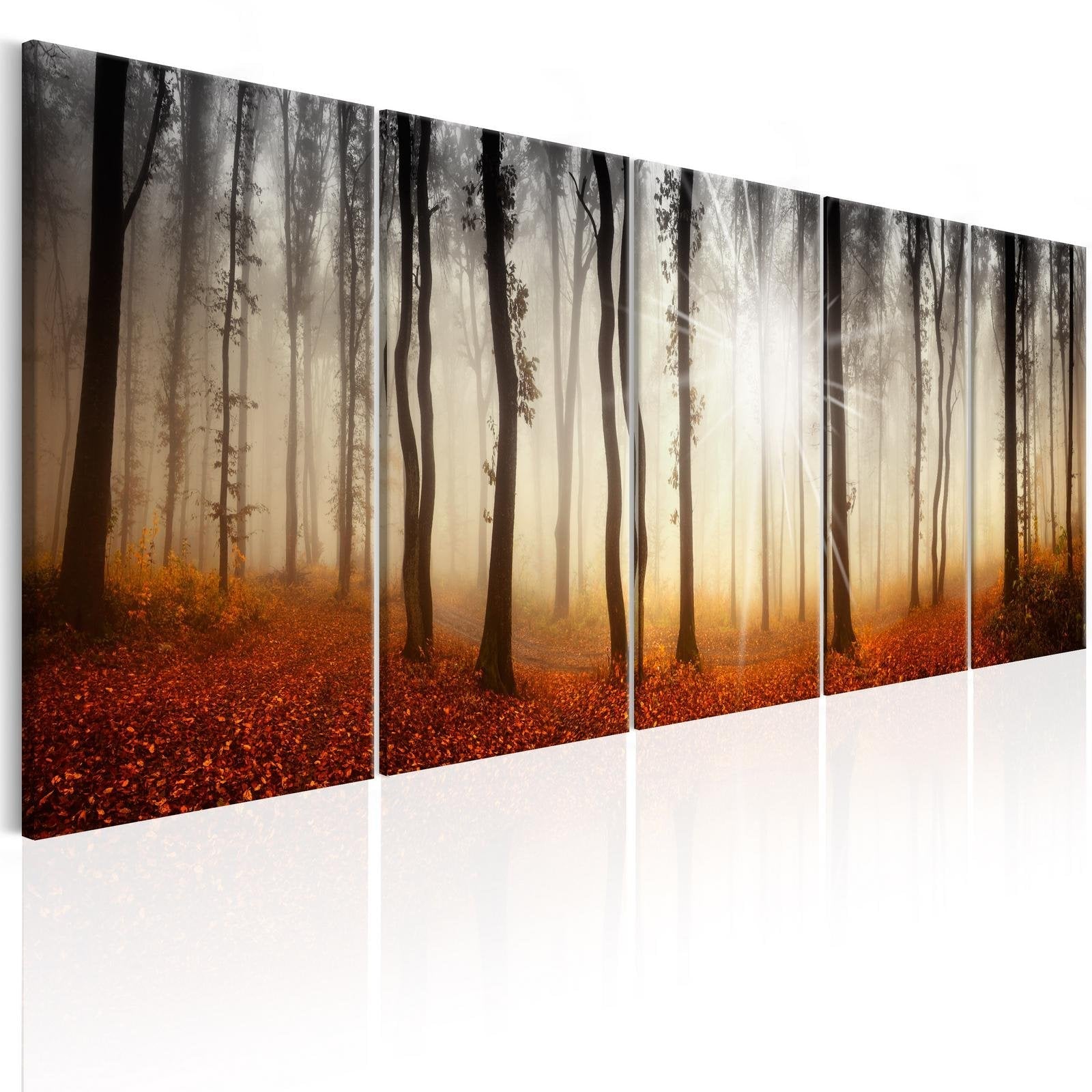 Stretched Canvas Landscape Art - Morning Fog-Tiptophomedecor