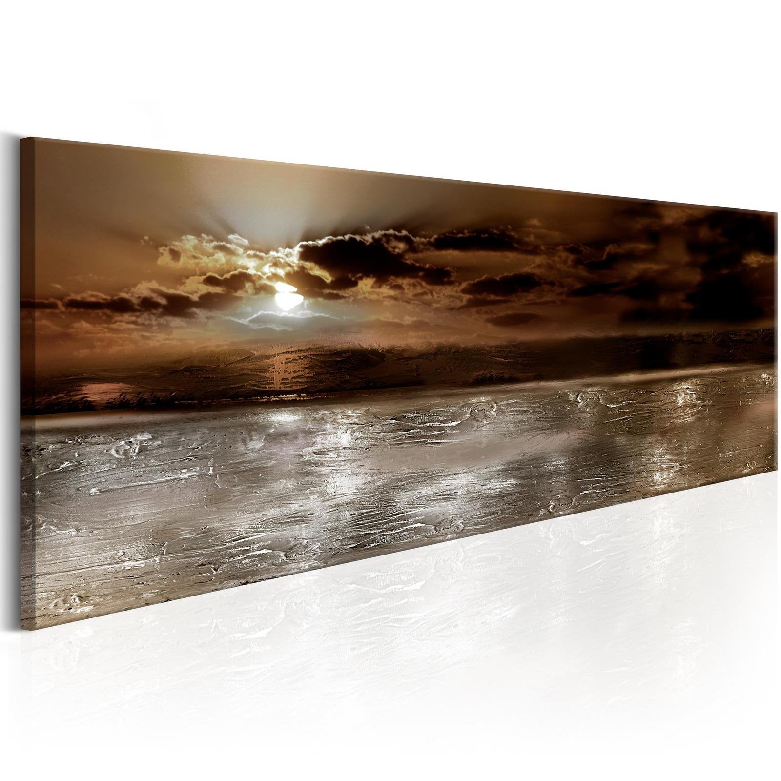 Stretched Canvas Landscape Art - Mysterious Ocean-Tiptophomedecor