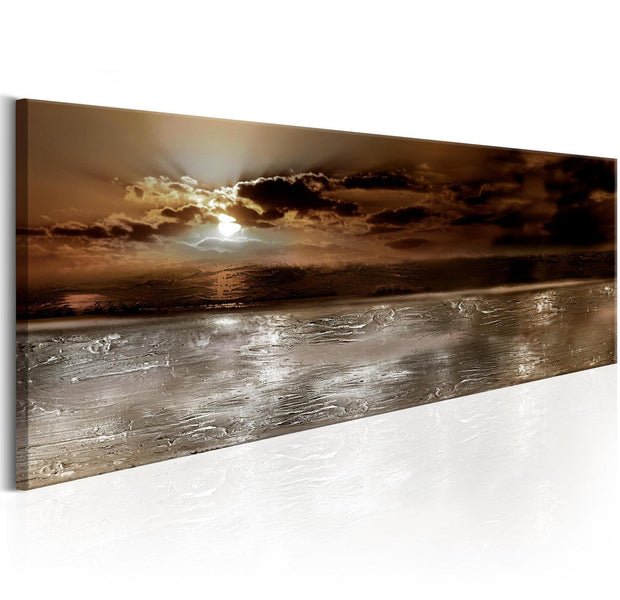 Stretched Canvas Landscape Art - Mysterious Ocean-Tiptophomedecor