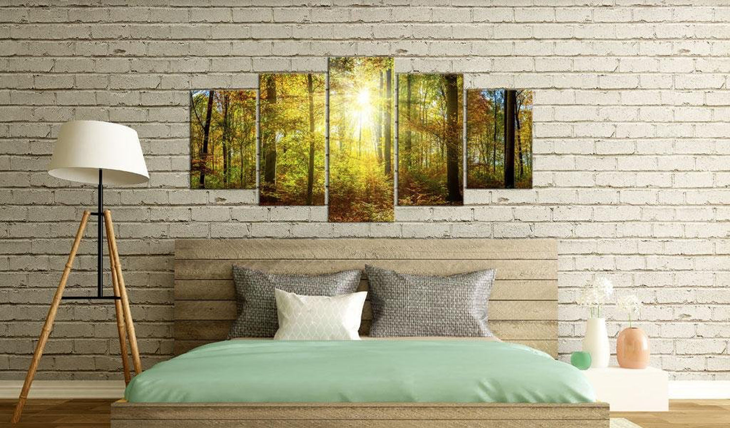 Stretched Canvas Landscape Art - Mystical Forest-Tiptophomedecor