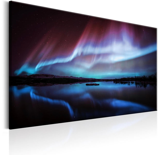 Stretched Canvas Landscape Art - Night Light-Tiptophomedecor
