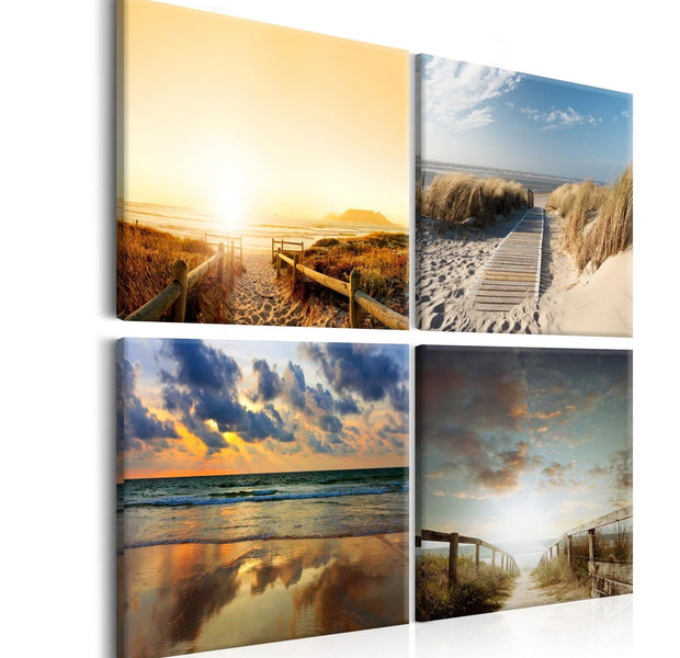 Stretched Canvas Landscape Art - On The Beach Of Dreams-Tiptophomedecor