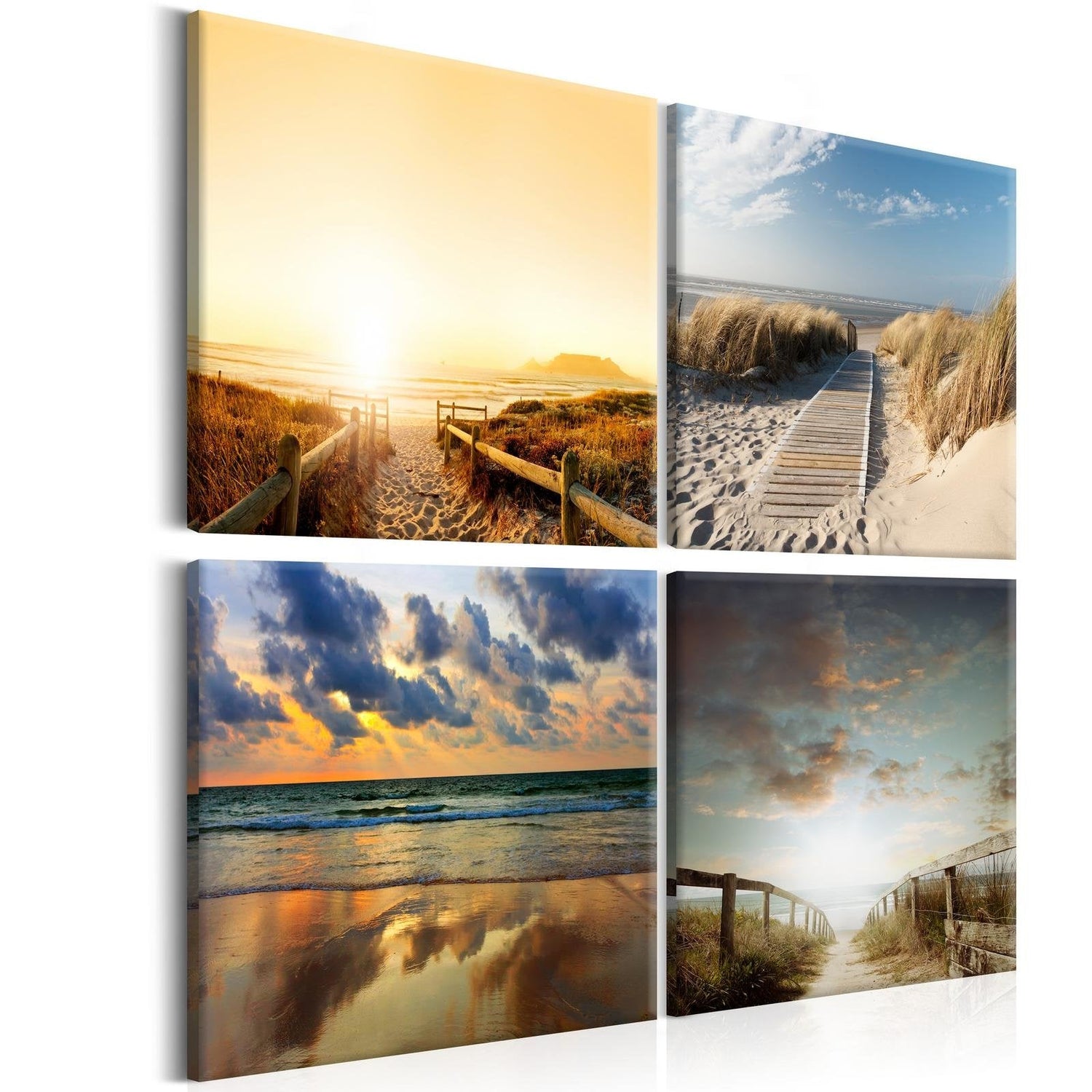 Stretched Canvas Landscape Art - On The Beach Of Dreams-Tiptophomedecor