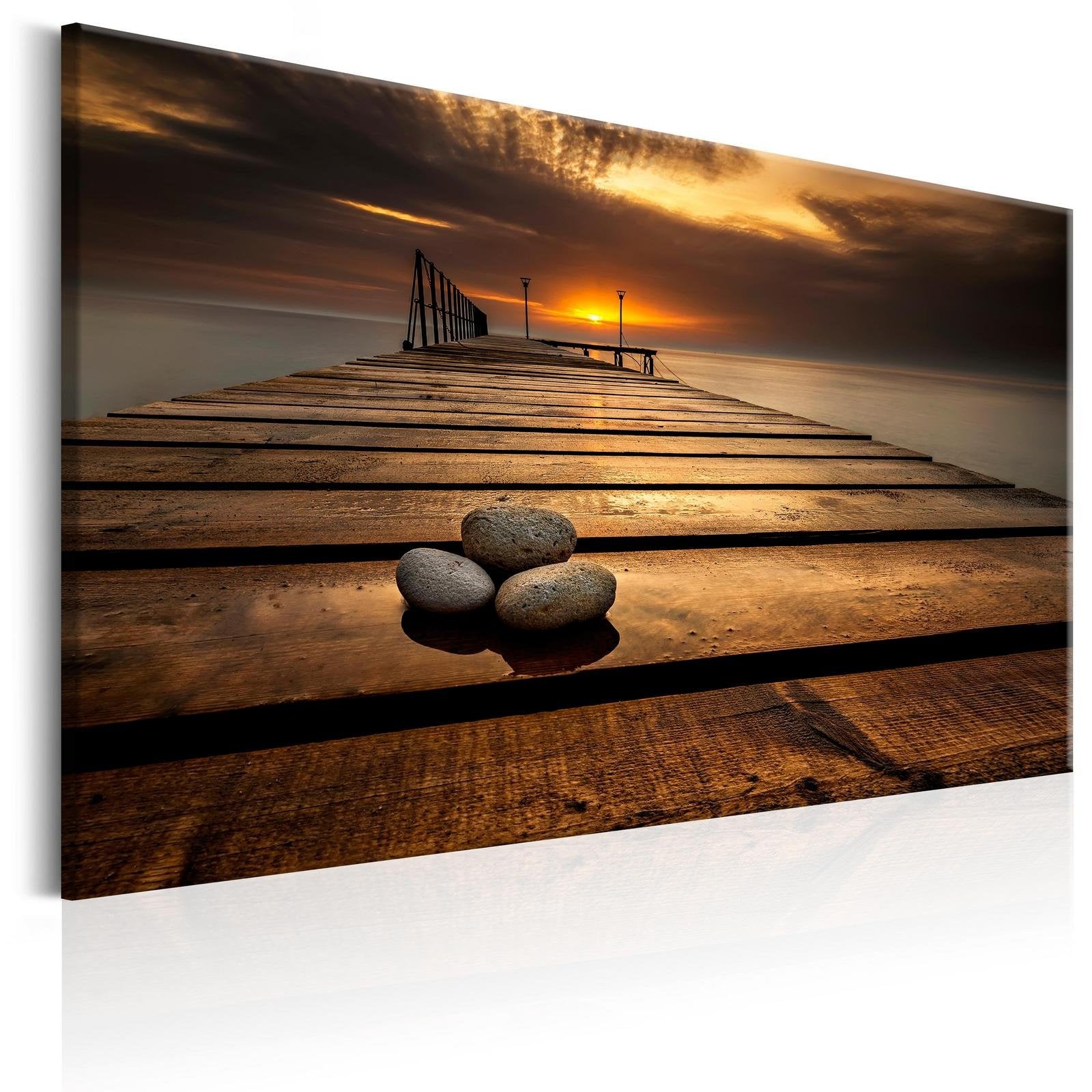 Stretched Canvas Landscape Art - Peaceful Place-Tiptophomedecor