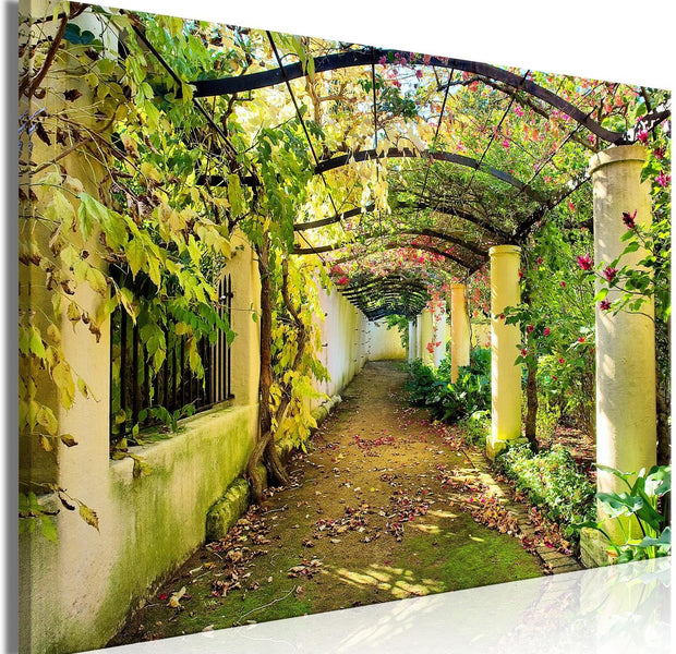 Stretched Canvas Landscape Art - Pergola Wide-Tiptophomedecor