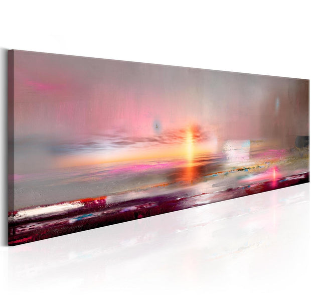 Stretched Canvas Landscape Art - Pink Beach-Tiptophomedecor