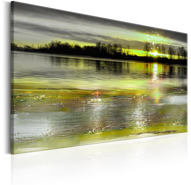 Stretched Canvas Landscape Art - Quiet Lake-Tiptophomedecor