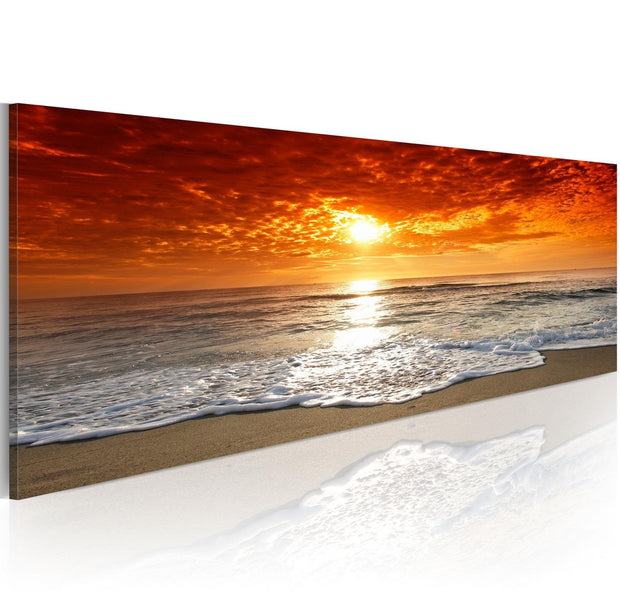 Stretched Canvas Landscape Art - Romantic Sunset-Tiptophomedecor