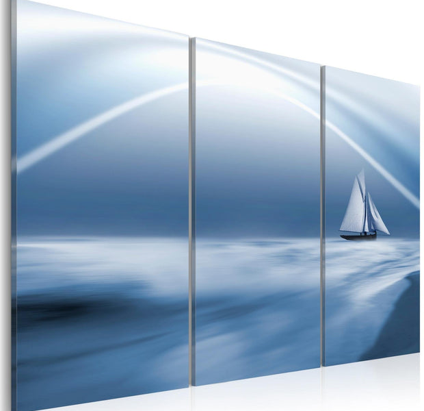 Stretched Canvas Landscape Art - Sailing Among The Clouds-Tiptophomedecor