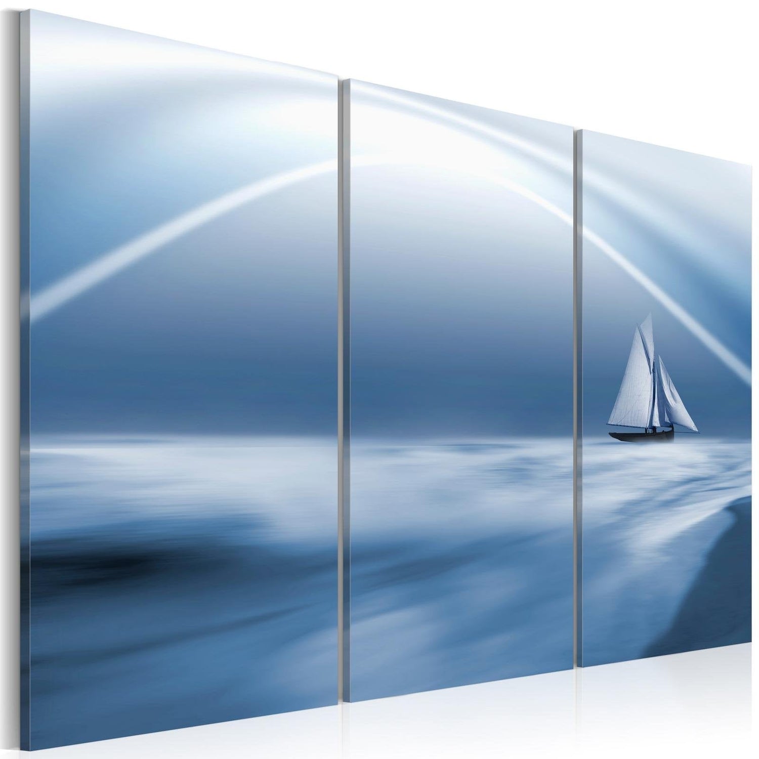 Stretched Canvas Landscape Art - Sailing Among The Clouds-Tiptophomedecor