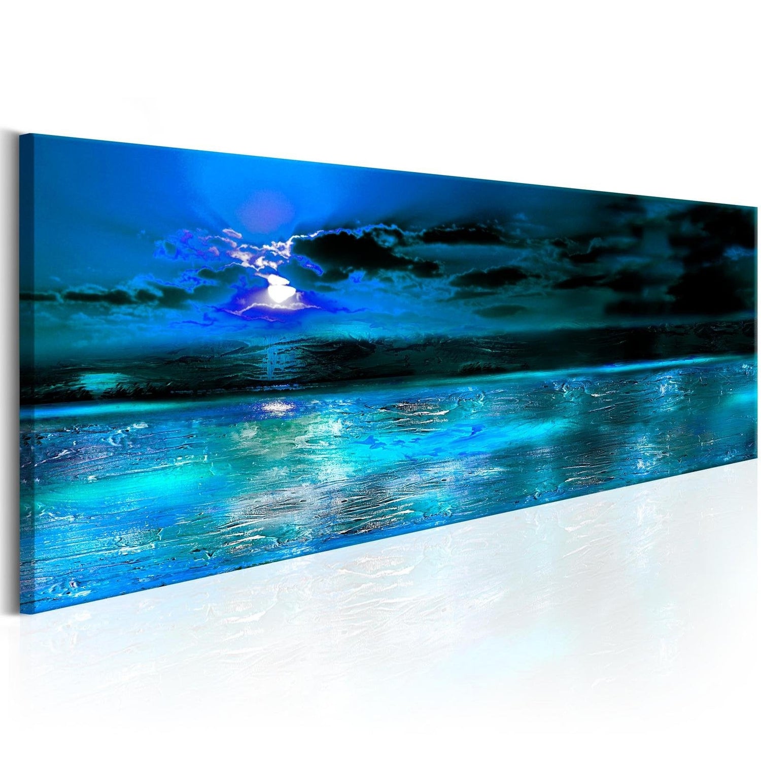 Stretched Canvas Landscape Art - Sapphire Ocean-Tiptophomedecor