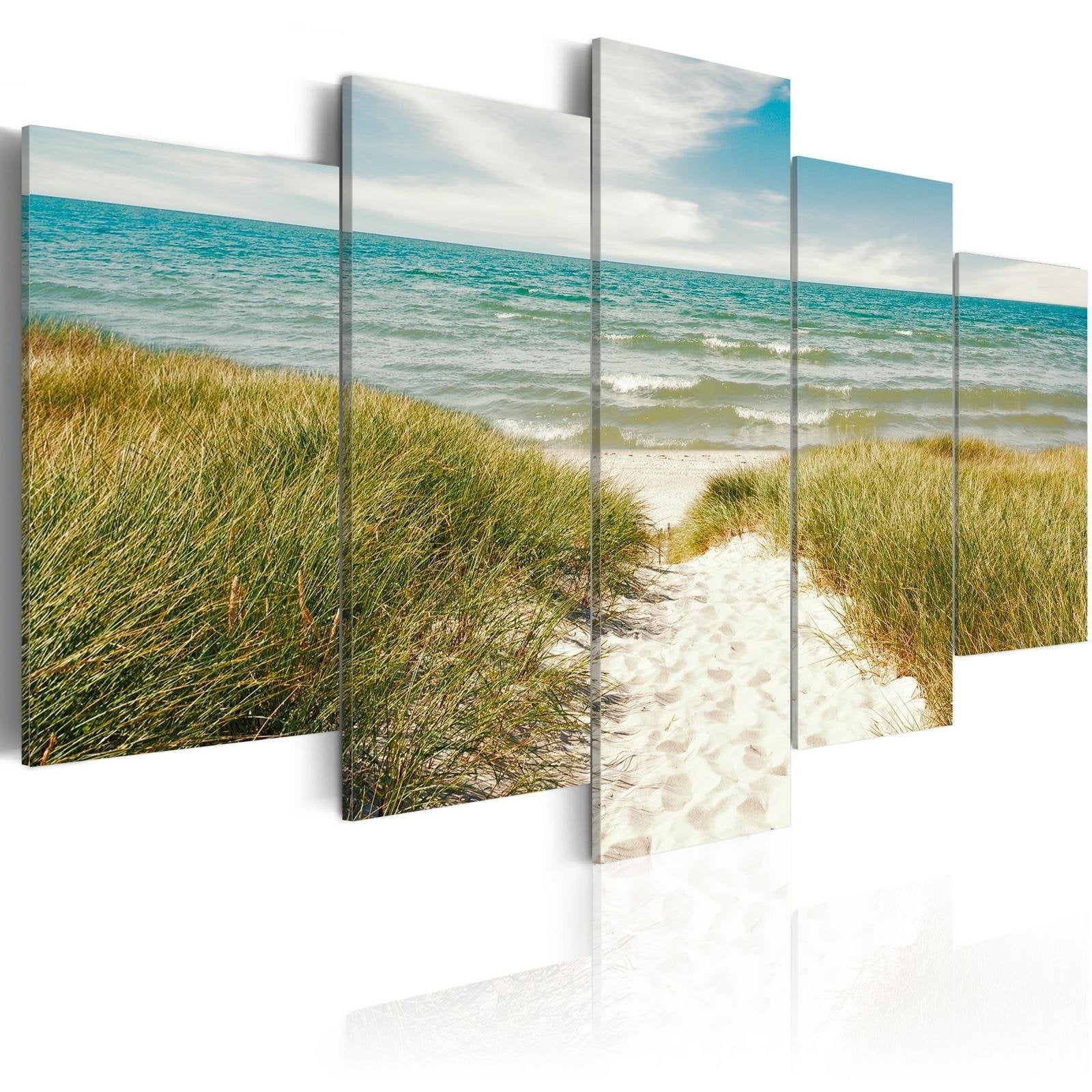 Stretched Canvas Landscape Art - Sea Melody-Tiptophomedecor