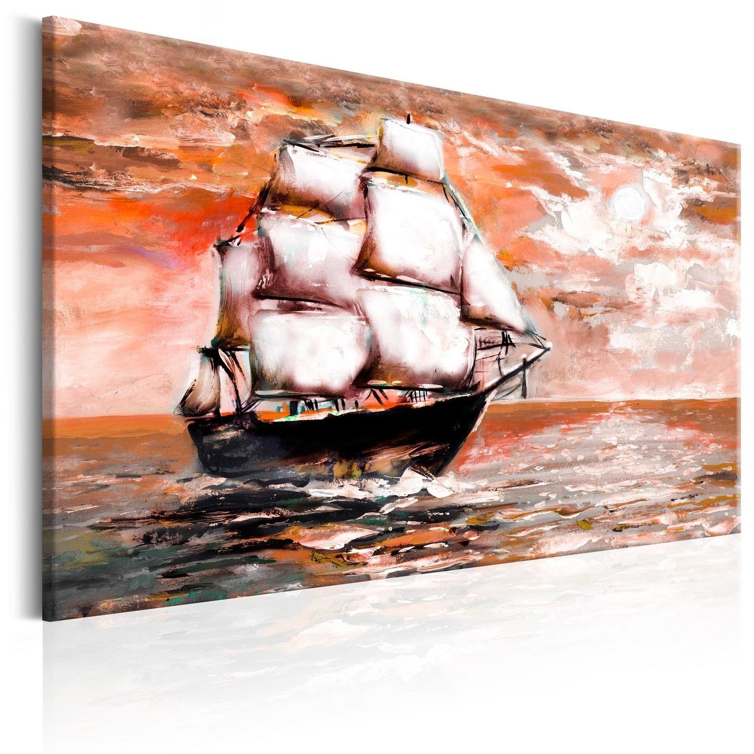 Stretched Canvas Landscape Art - Sea Odyssey-Tiptophomedecor