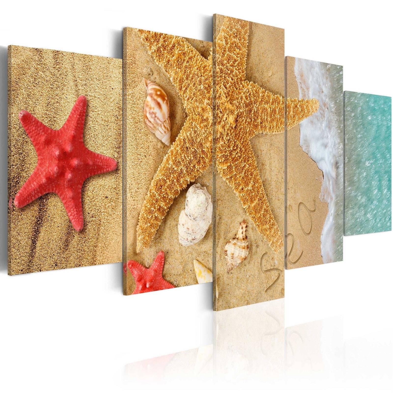 Stretched Canvas Landscape Art - Sea Treasure-Tiptophomedecor