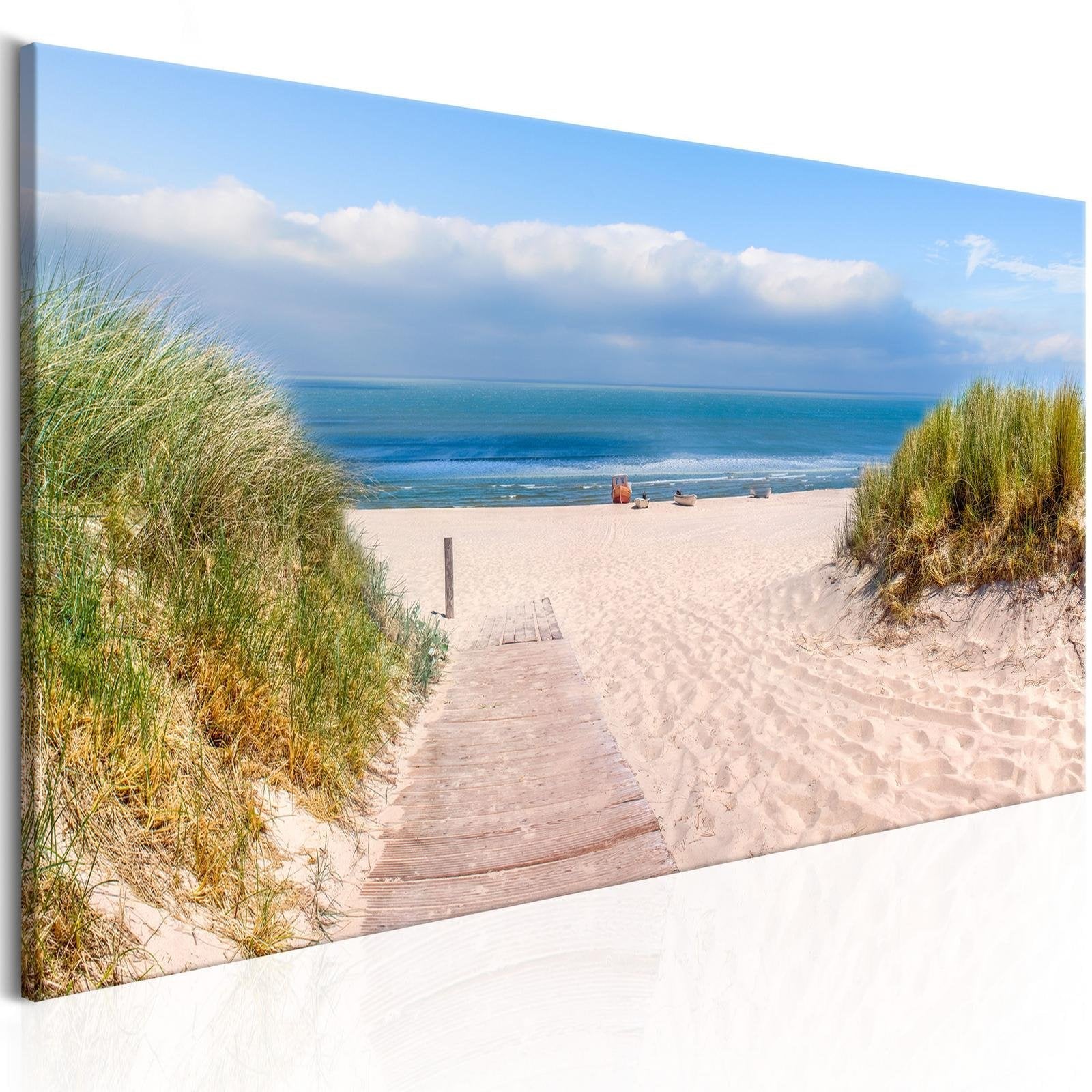 Stretched Canvas Landscape Art - Seaside Dream-Tiptophomedecor