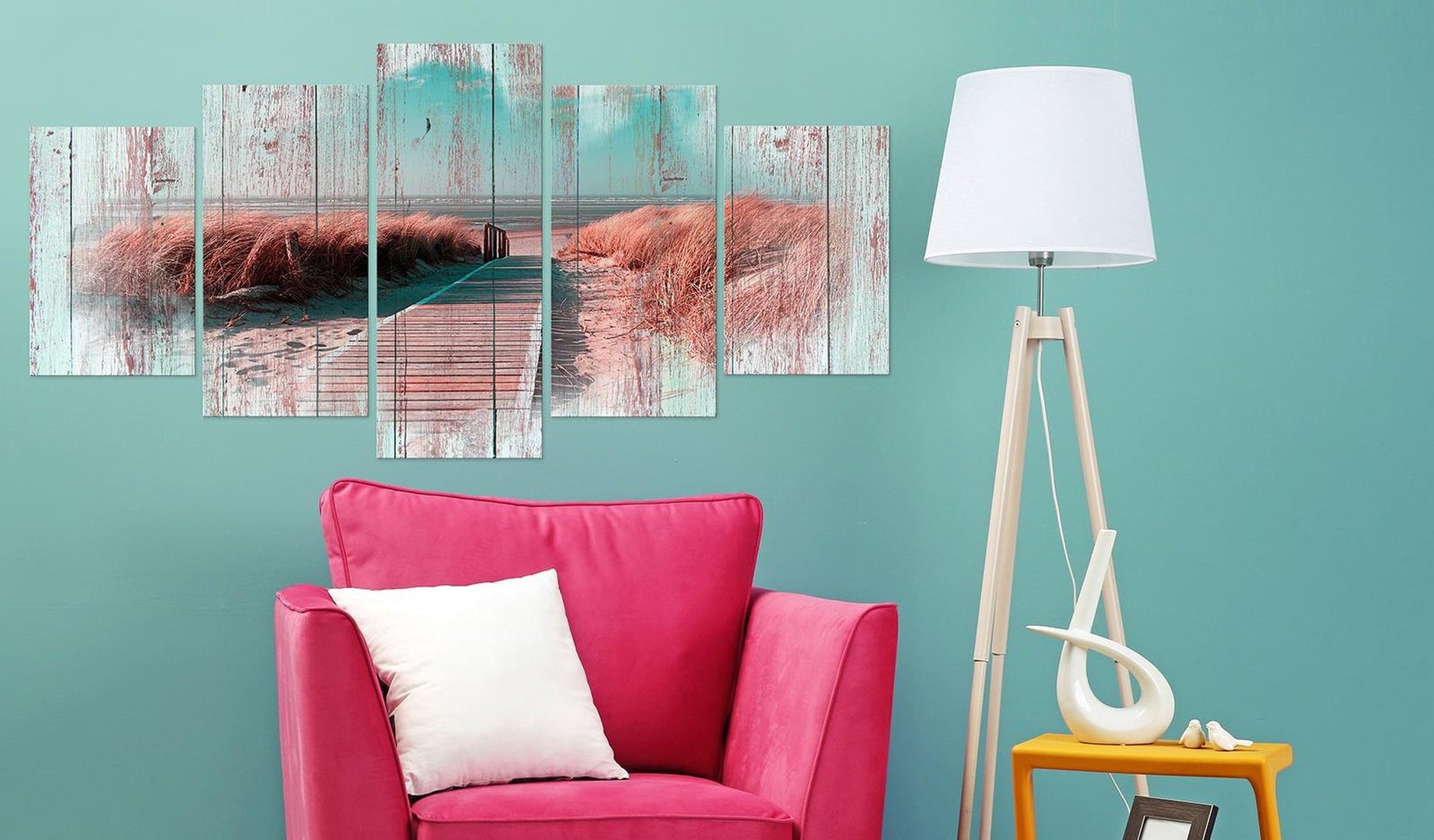 Stretched Canvas Landscape Art - Shadow Of The Past-Tiptophomedecor