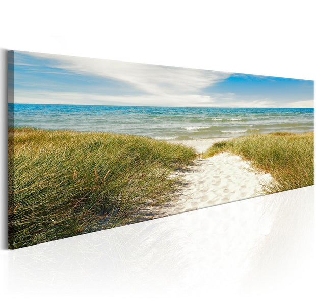 Stretched Canvas Landscape Art - Solace Of The Sea-Tiptophomedecor