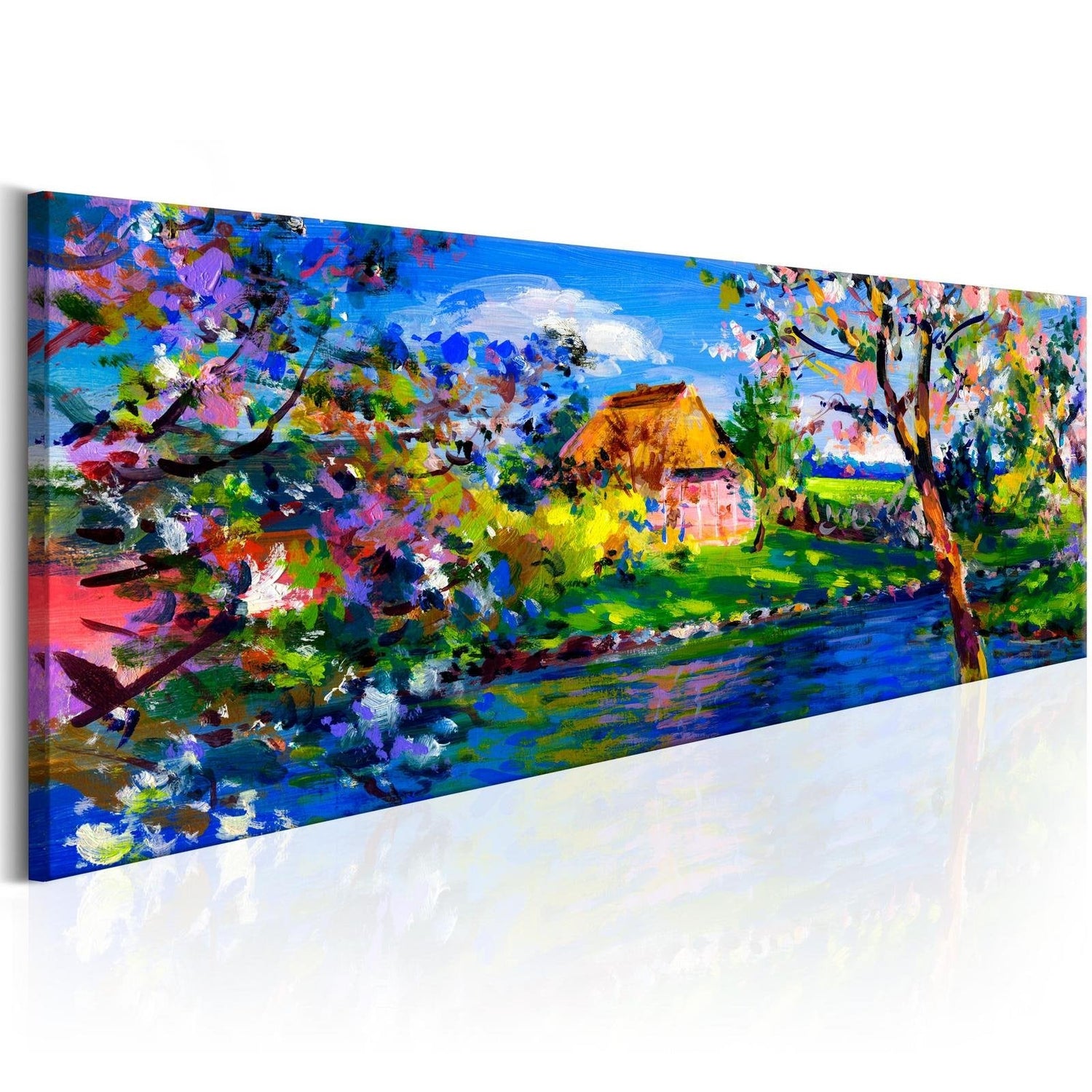 Stretched Canvas Landscape Art - Spring Charm-Tiptophomedecor