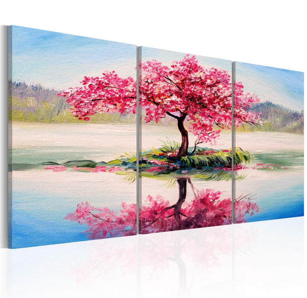 Stretched Canvas Landscape Art - Spring Island-Tiptophomedecor