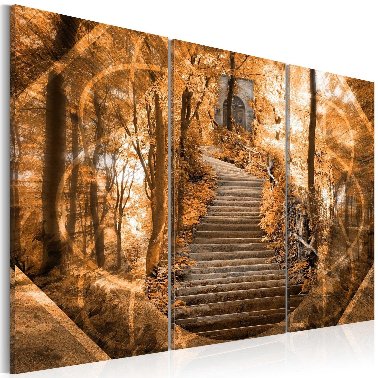 Stretched Canvas Landscape Art - Stairway To Heaven-Tiptophomedecor