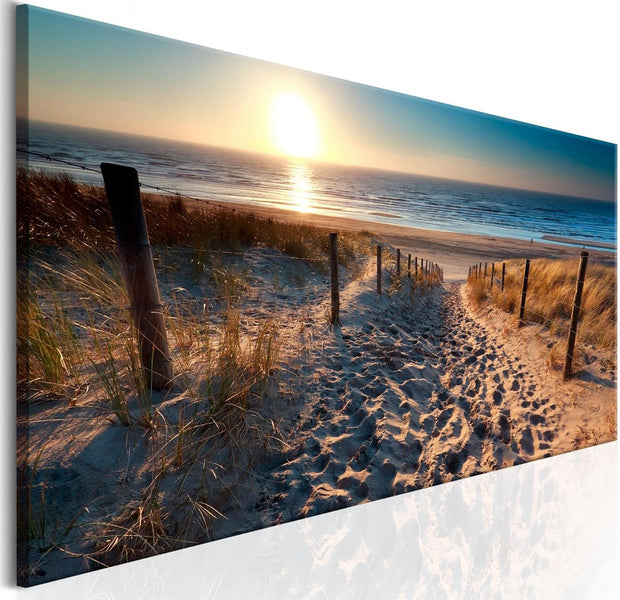 Stretched Canvas Landscape Art - Sunset Path-Tiptophomedecor