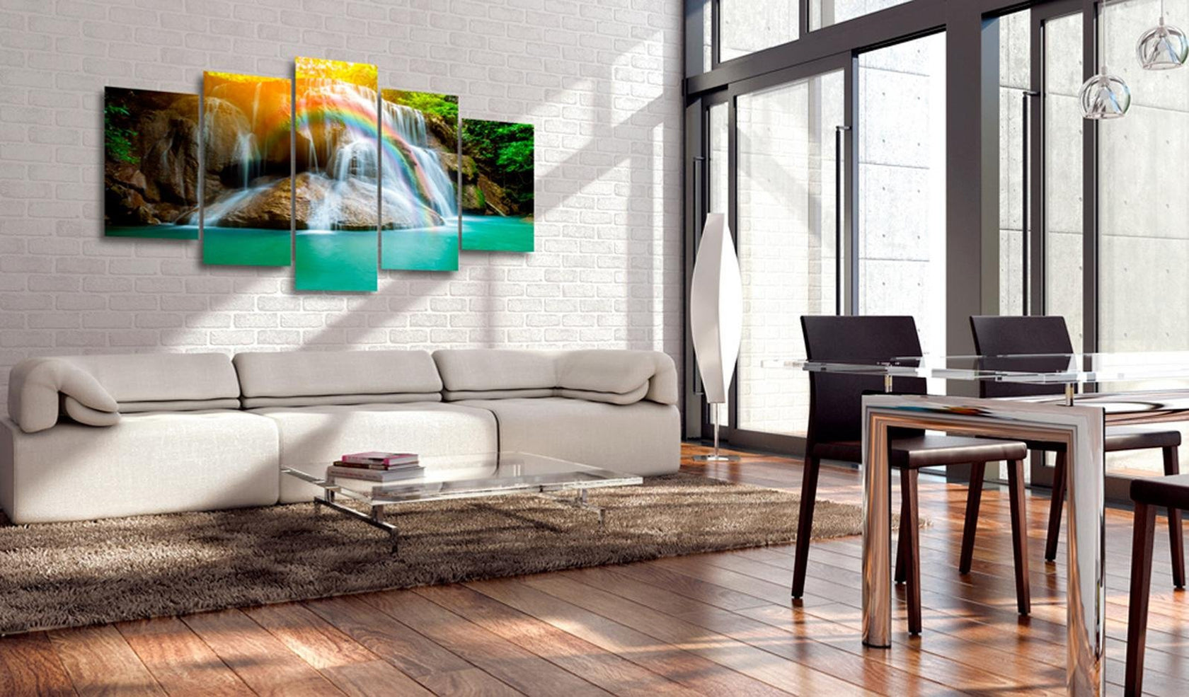 Stretched Canvas Landscape Art - The Beautiful Land-Tiptophomedecor