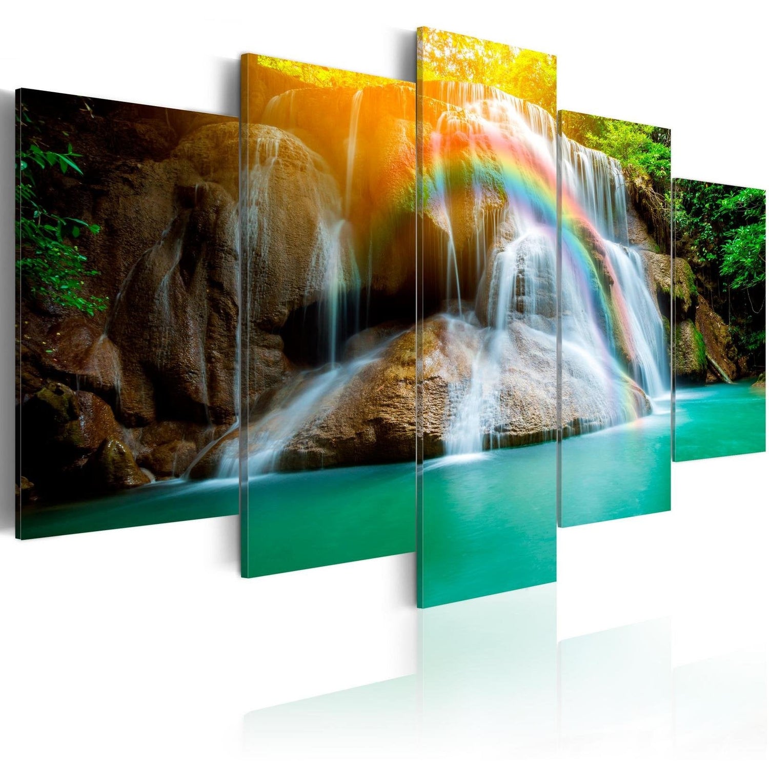 Stretched Canvas Landscape Art - The Beautiful Land-Tiptophomedecor