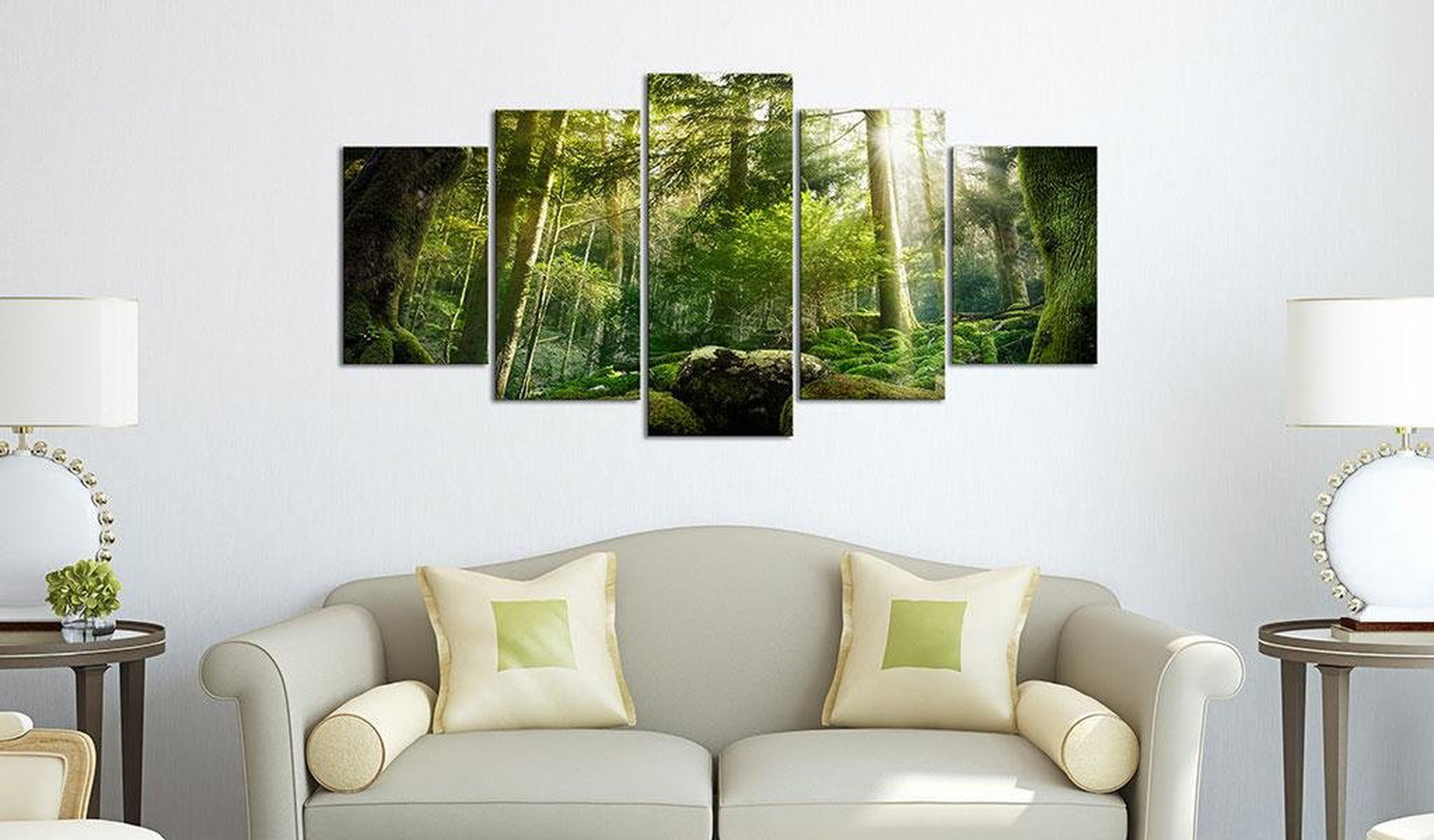 Stretched Canvas Landscape Art - The Beauty Of The Forest-Tiptophomedecor