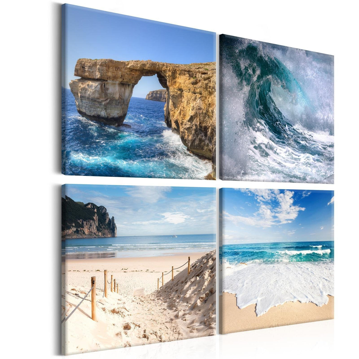 Stretched Canvas Landscape Art - The Beauty Of The Ocean-Tiptophomedecor