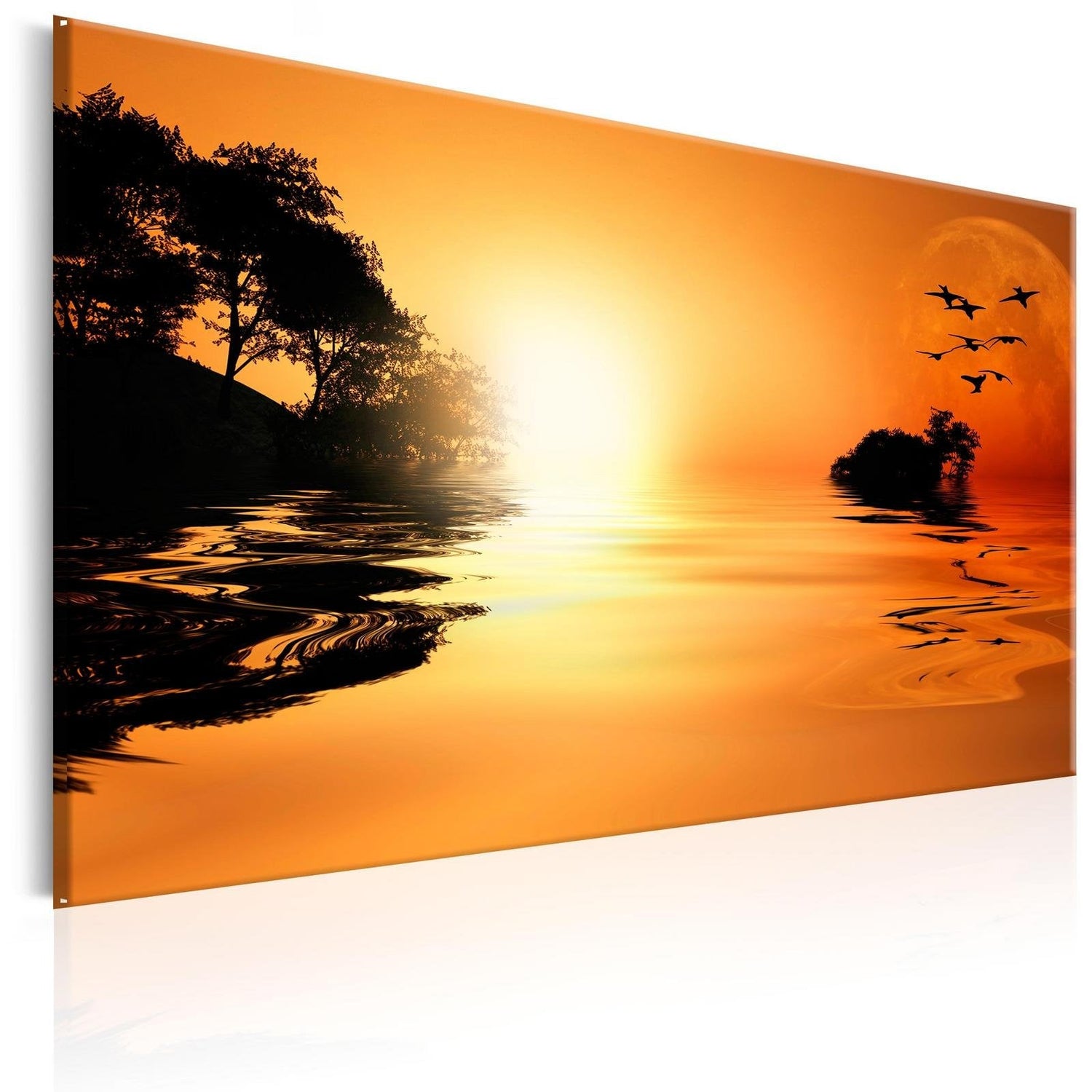 Stretched Canvas Landscape Art - The Island Of The Setting Sun-Tiptophomedecor