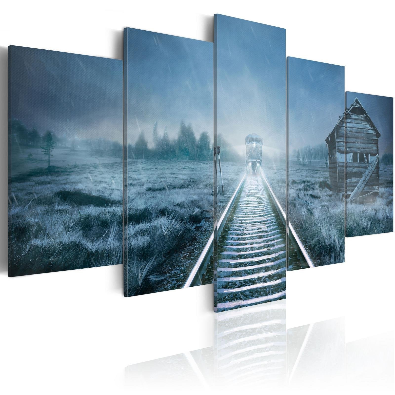 Stretched Canvas Landscape Art - The Last Station-Tiptophomedecor